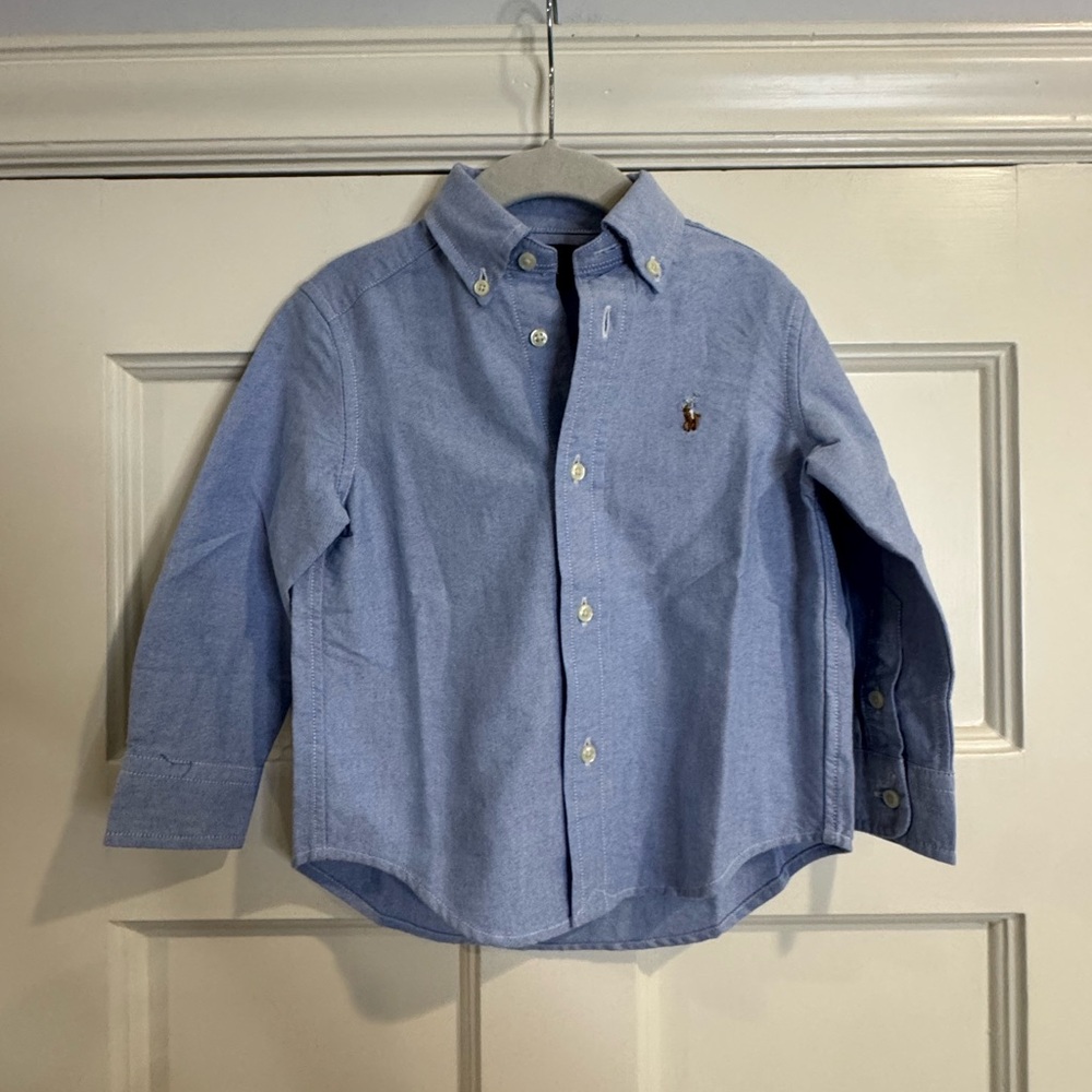 Ralph Lauren Light Blue Kids Button-Down Shirt